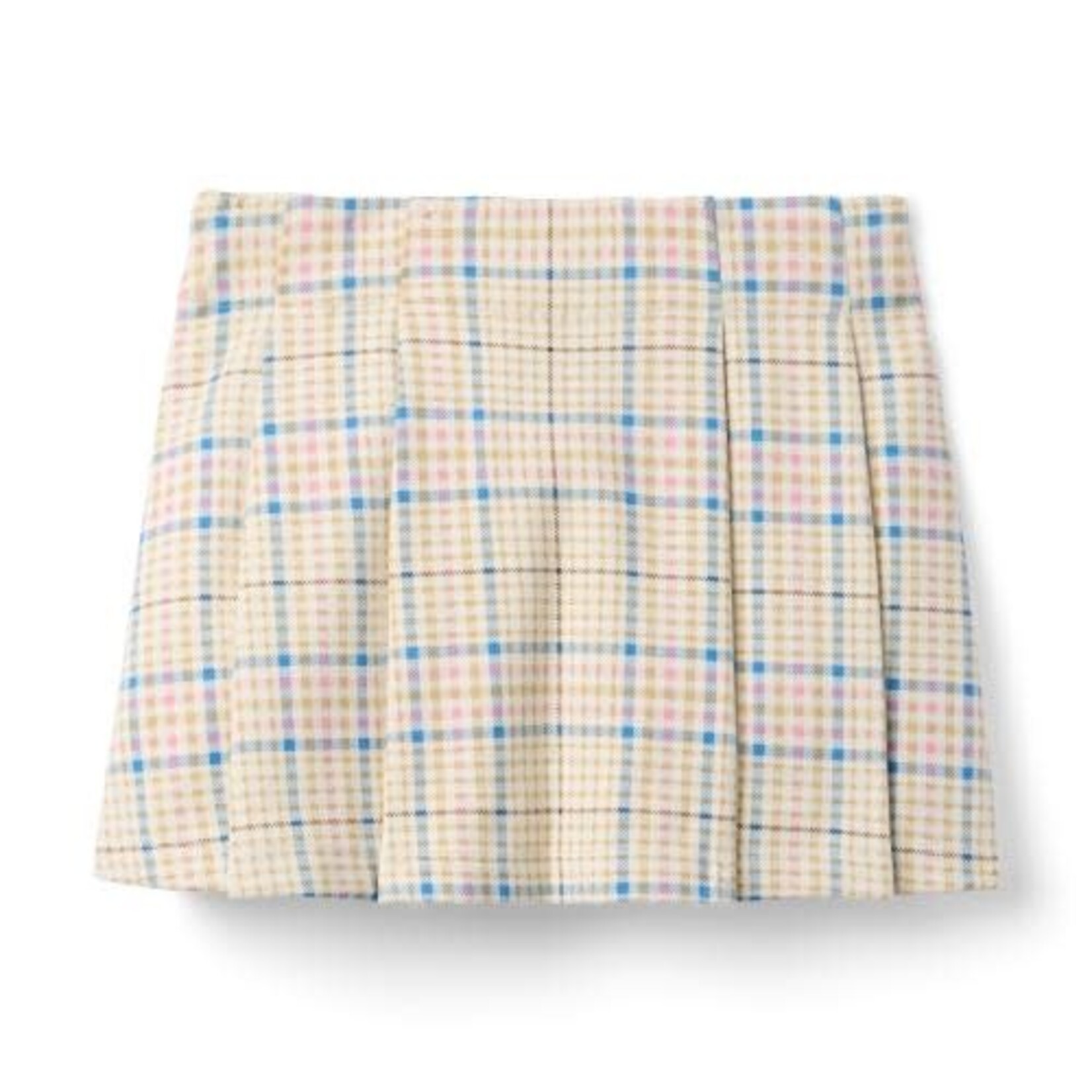 JANIE AND JACK K ES MULTI PLAID PLEAT SKIRT F1A