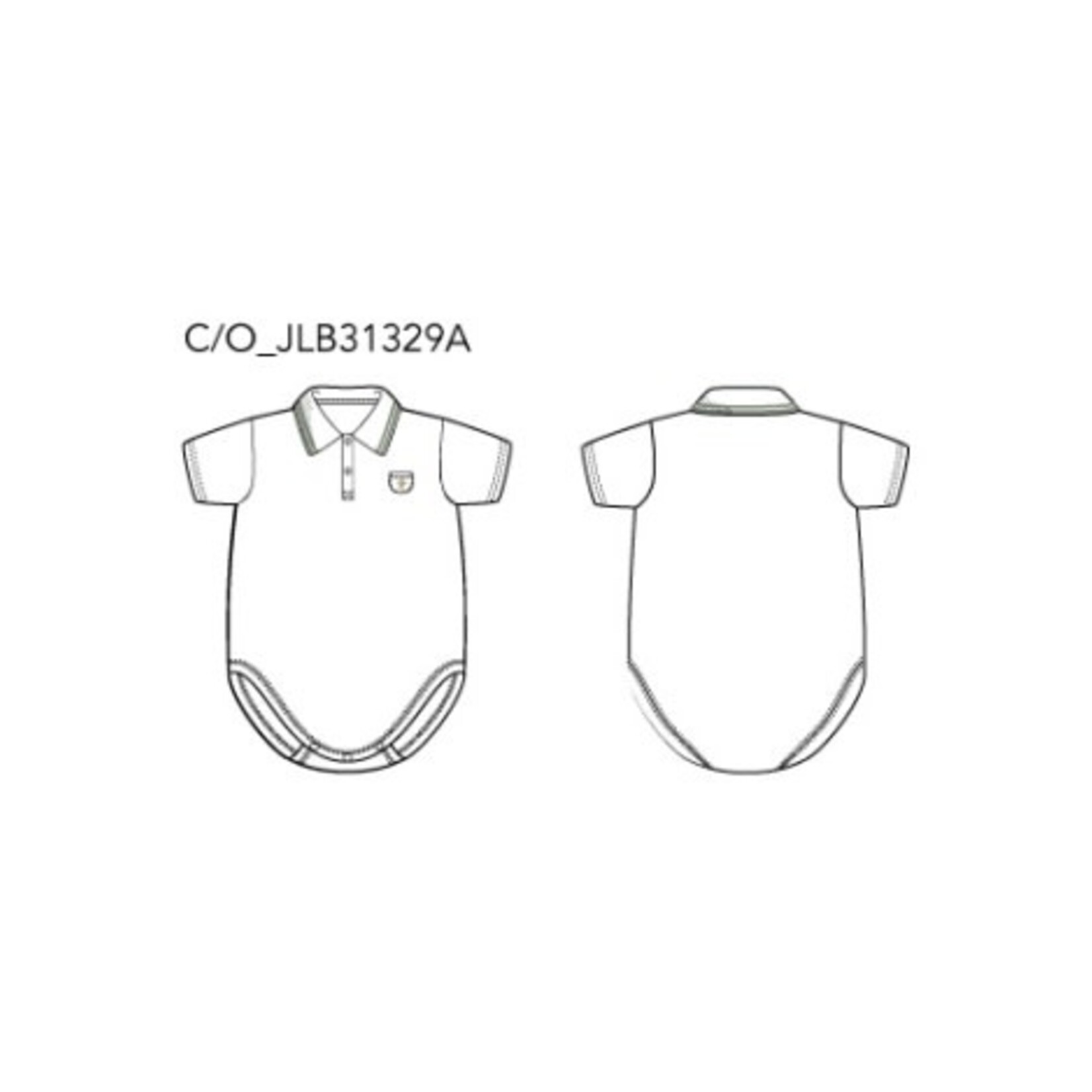 JANIE AND JACK HORSE ICON SS POLO BODYSUIT
