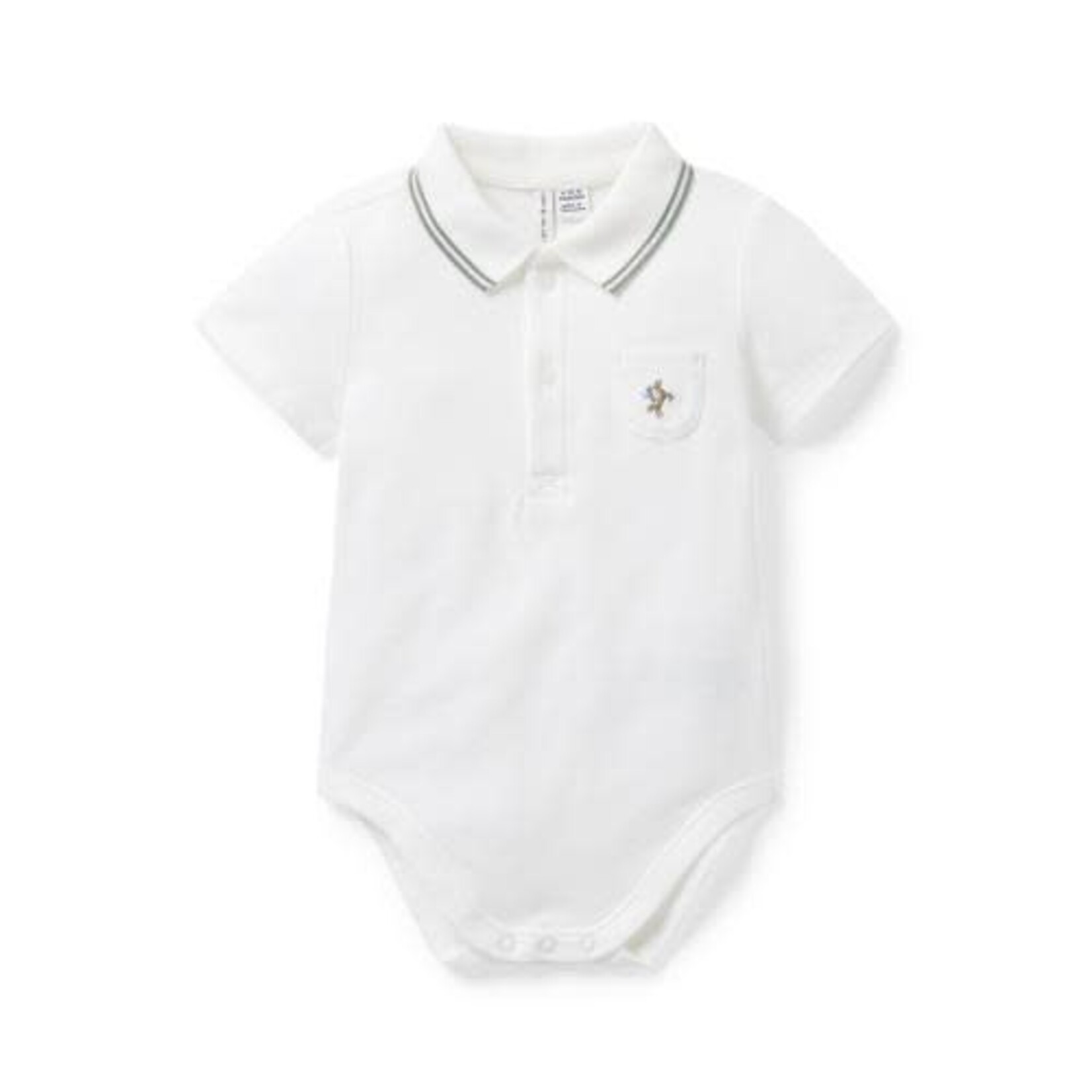 JANIE AND JACK HORSE ICON SS POLO BODYSUIT