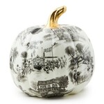 MacKenzie-Childs black toile large pumpkin