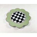 MacKenzie-Childs butterfly toile dinner plate - pistachio