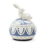MacKenzie-Childs cameo bunny lidded box