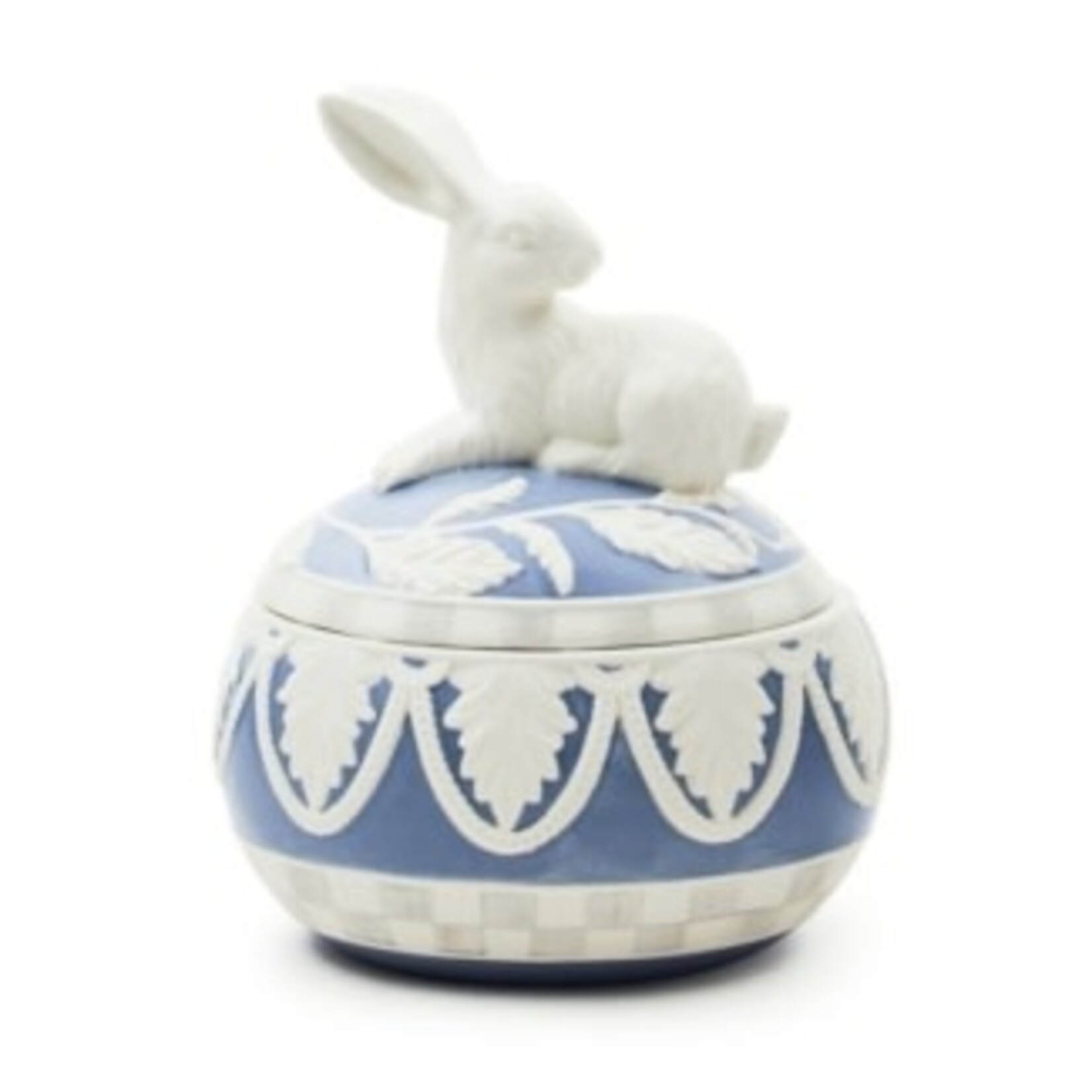 MacKenzie-Childs cameo bunny lidded box