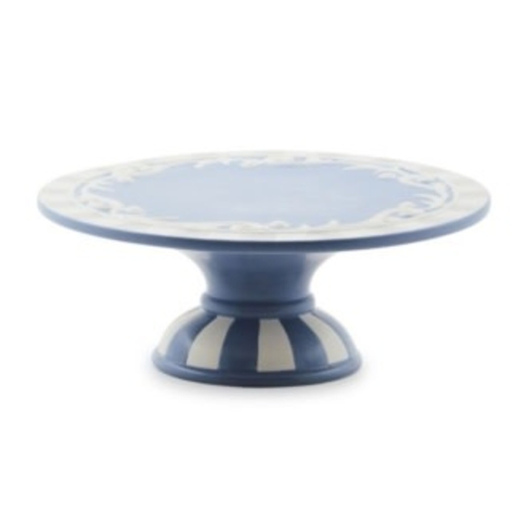 MacKenzie-Childs cameo small pedestal platter