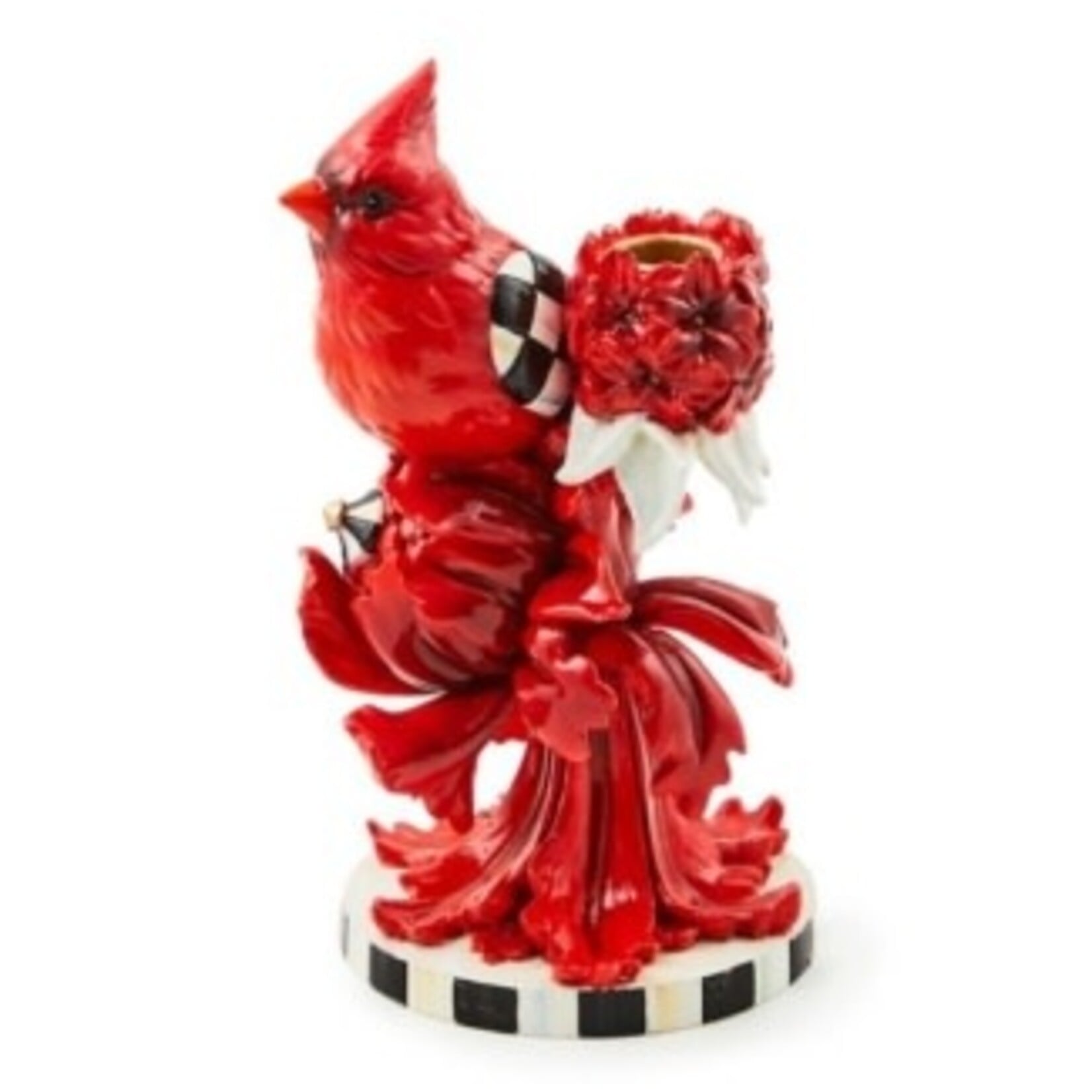 MacKenzie-Childs cardinal candle holder