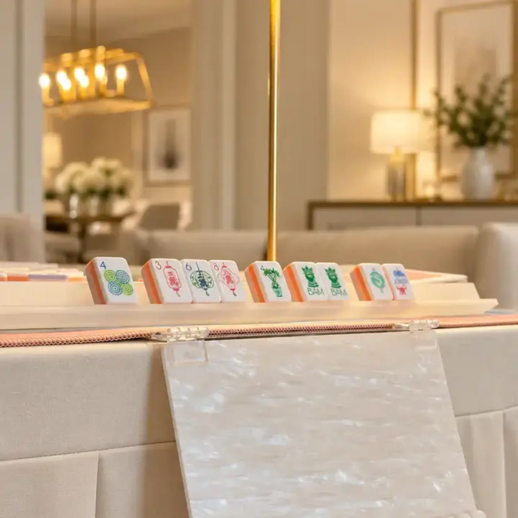 L’Atelier Ryan White Pearl Acrylic Mahjong Card Holder