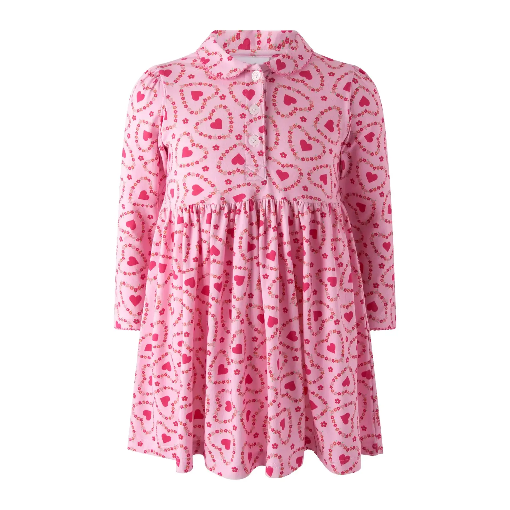 Rachel Riley Floral Heart Jersey Dress