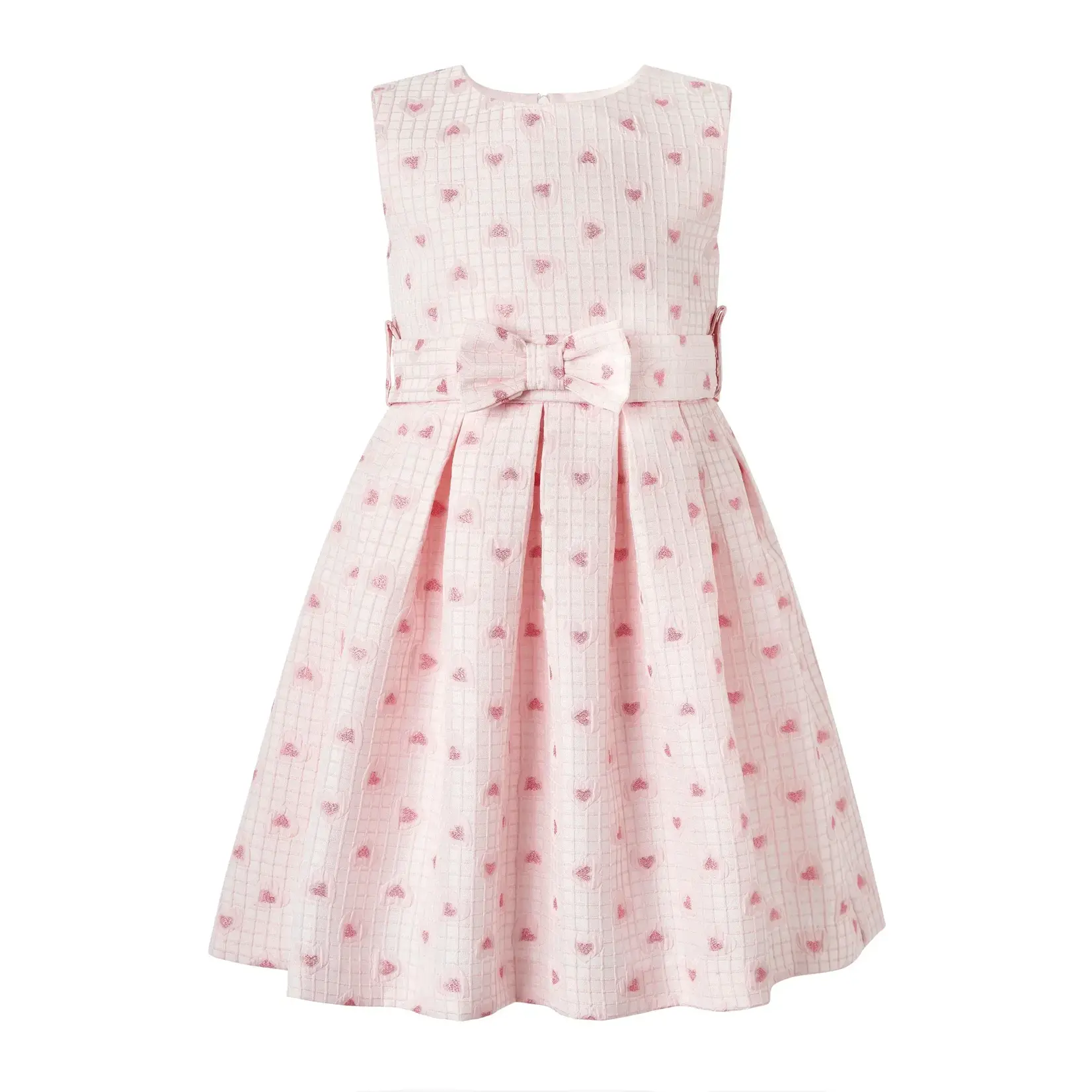 Rachel Riley Grid Heart Damask Dress