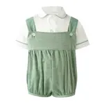 Rachel Riley Chambray Bubble & Shirt Set