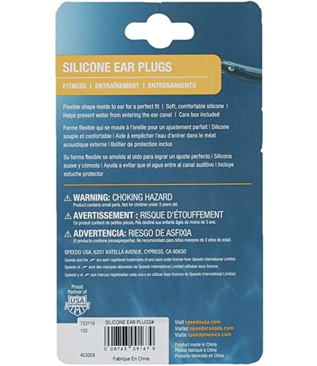 Speedo Adult Silicon Ear Plugs
