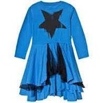 Nununu Nununu Blue Falling Star Layered Dress , 10-11