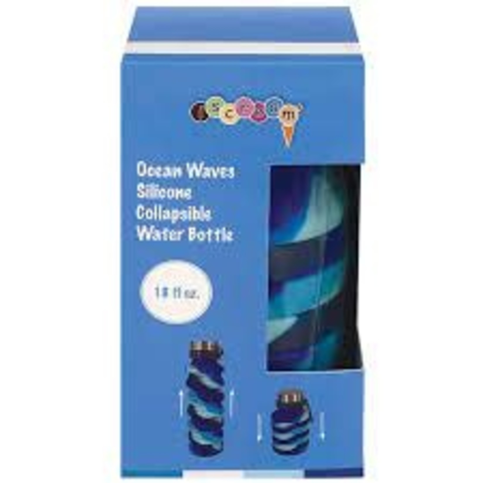 iscream Iscream Ocean Waves Collapsible Water Bottle