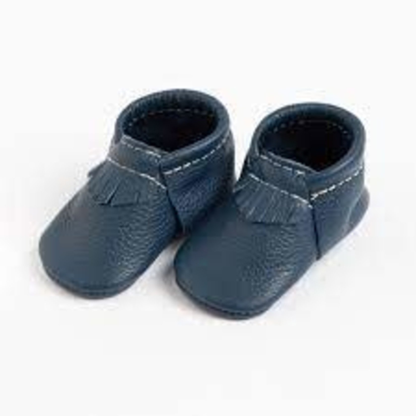 Freshly Picked Freshly Picked Anchor First Pair Moccasin Baby Boy, (1)6wk06m)