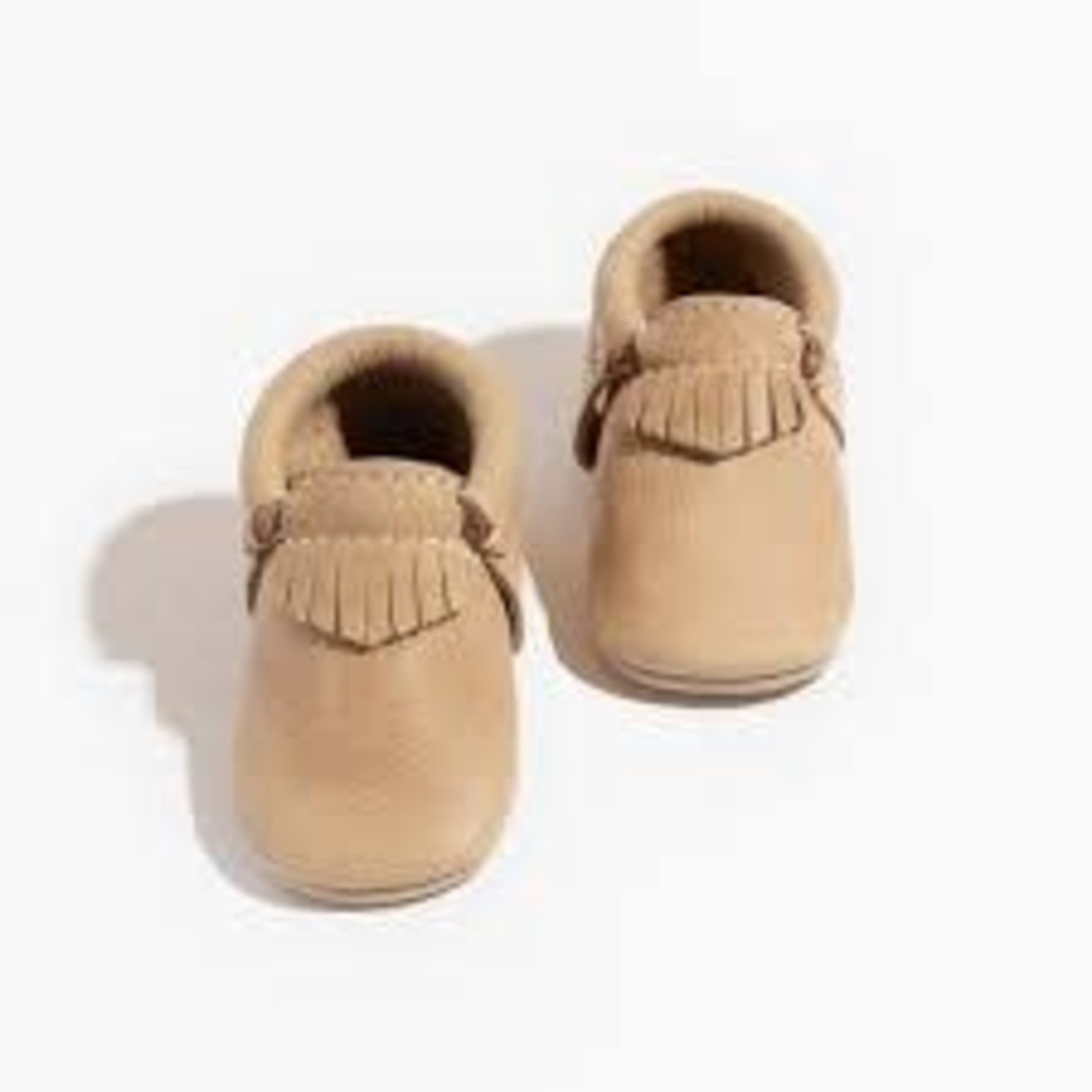 Freshly Picked Freshly Picked Weathered Brown City Moccasin Baby Boy, (1)6wk06m)