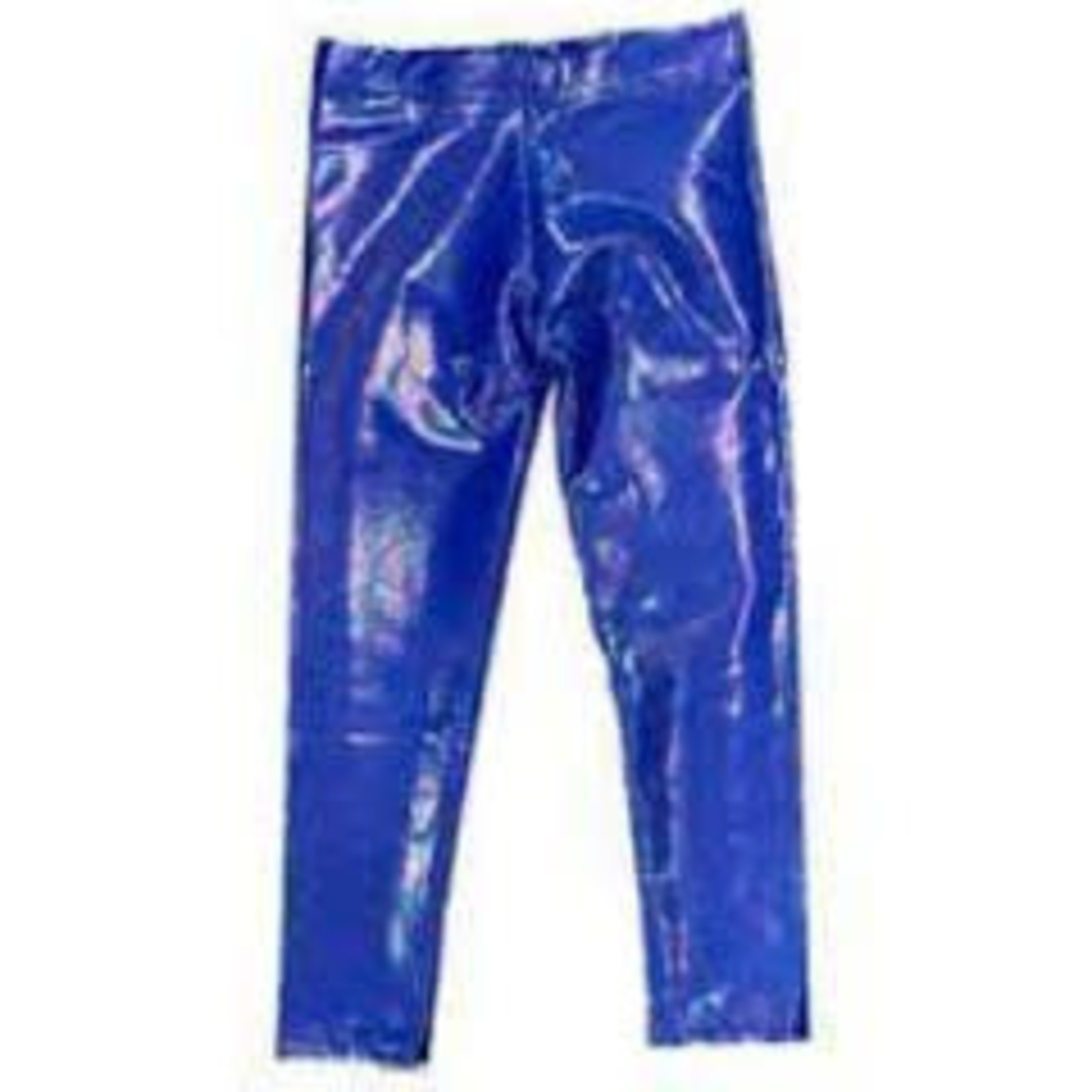 Dori Creations Dori Creations Electric Blue Lame' Legging