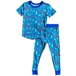 Rowdy Spout Rowdy Sprout Blue Grateful Dead Bamboo S/S Pajama Set