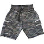 Mish Mish Mish Mish Black Camo Cargo Distressed Shorts