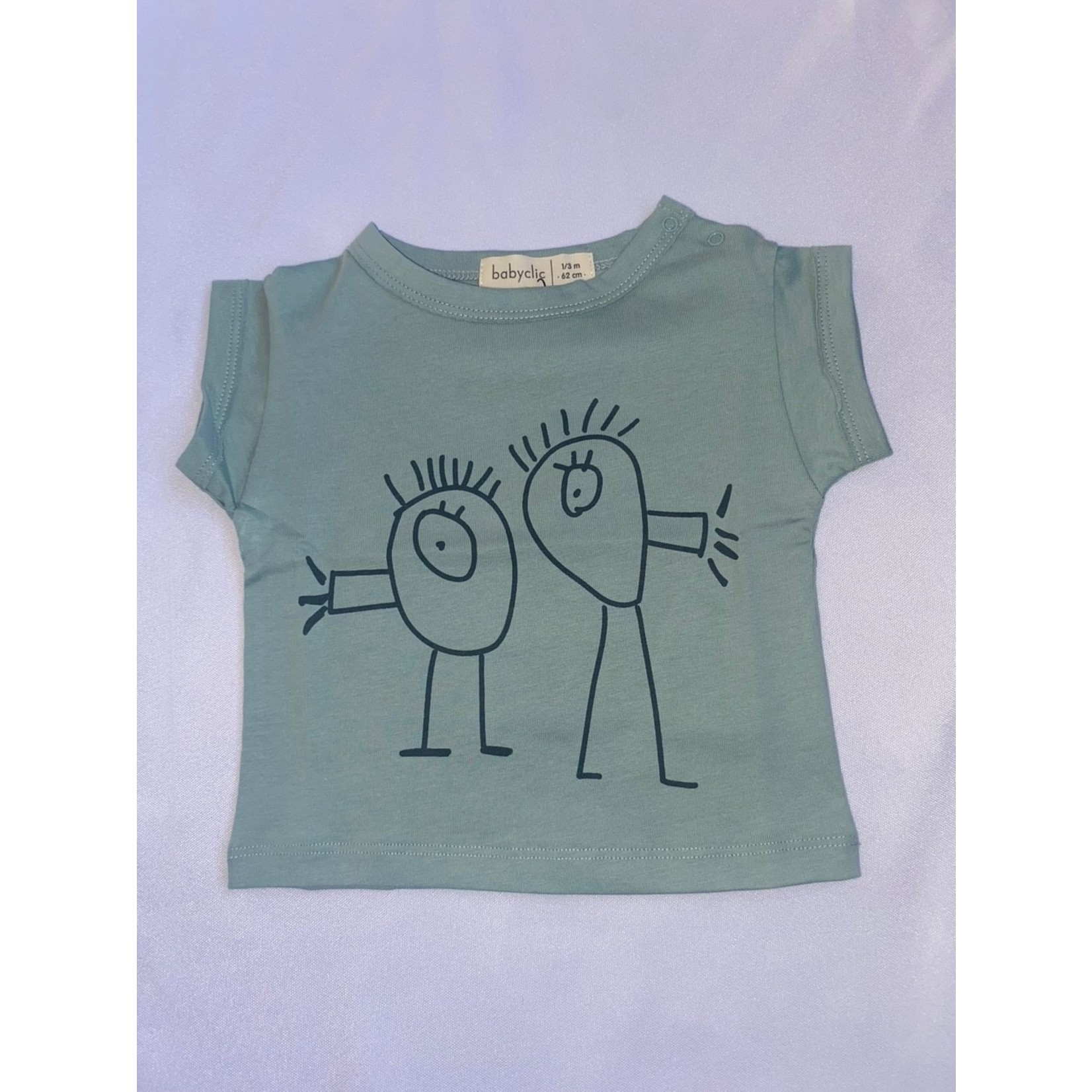 Baby Clic Baby Clic Spaces Friends Mint T-Shirt