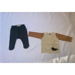 Baby Clic Baby Clic Whale Jacket & Footed Pant Set