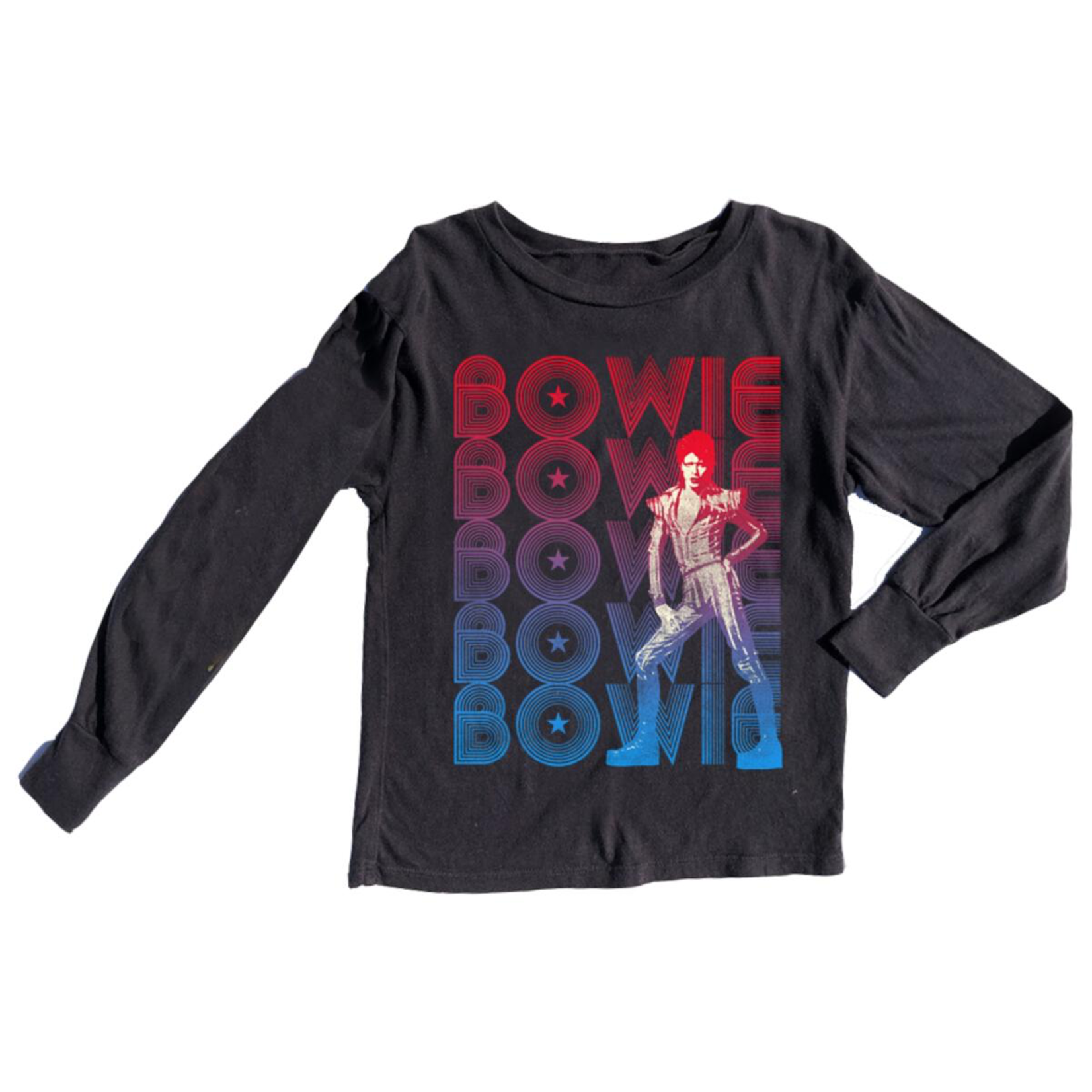 Rowdy Sprout Rowdy Sprout Black David Bowies Unisex LS Tee
