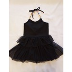 Flowers By Zoe Flowers By Zoe Black Ruffled Bead Dress