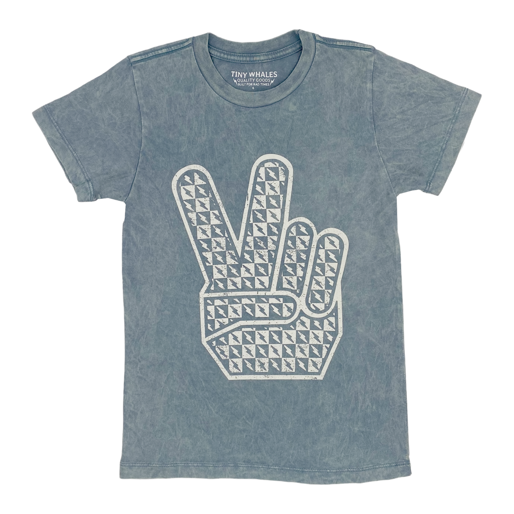 Tiny Whales Tiny Whales Mineral River Peace Out Tee Shirt