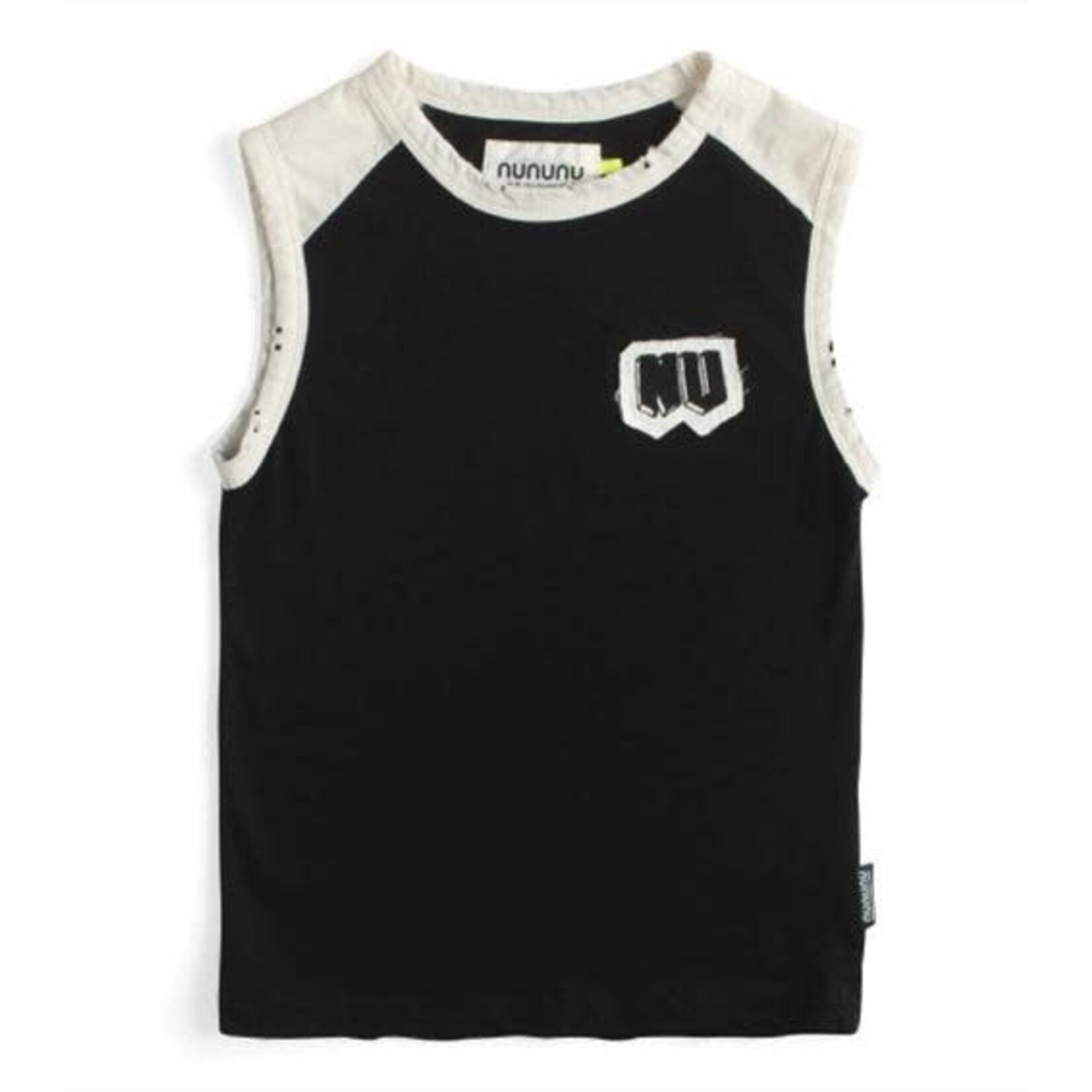 Nununu Nununu Black Uni Sleeveless Shirt