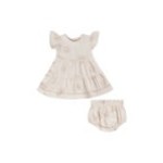 Quincy Mae Quincy Mae Natural Suns Lily Dress & Bloomer Set