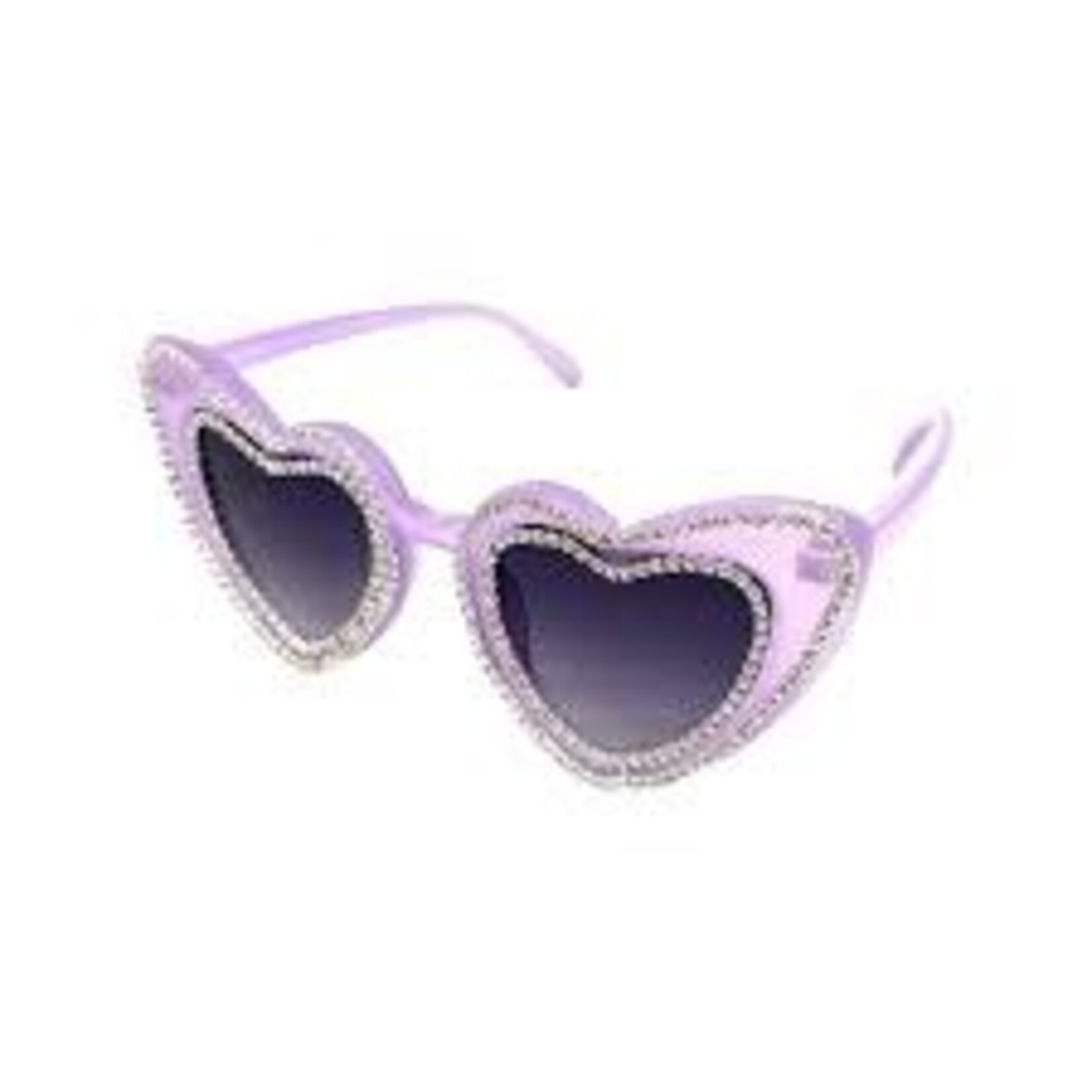 Bari Lynn Bari Lynn Crystallized Heart Sunglasses