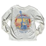 Rowdy Sprout Vintage White Beach Boys Organic LS Tee