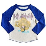 Rowdy Sprout Rowdy Sprout Cream/Royal Def Leppard Raglan Tee