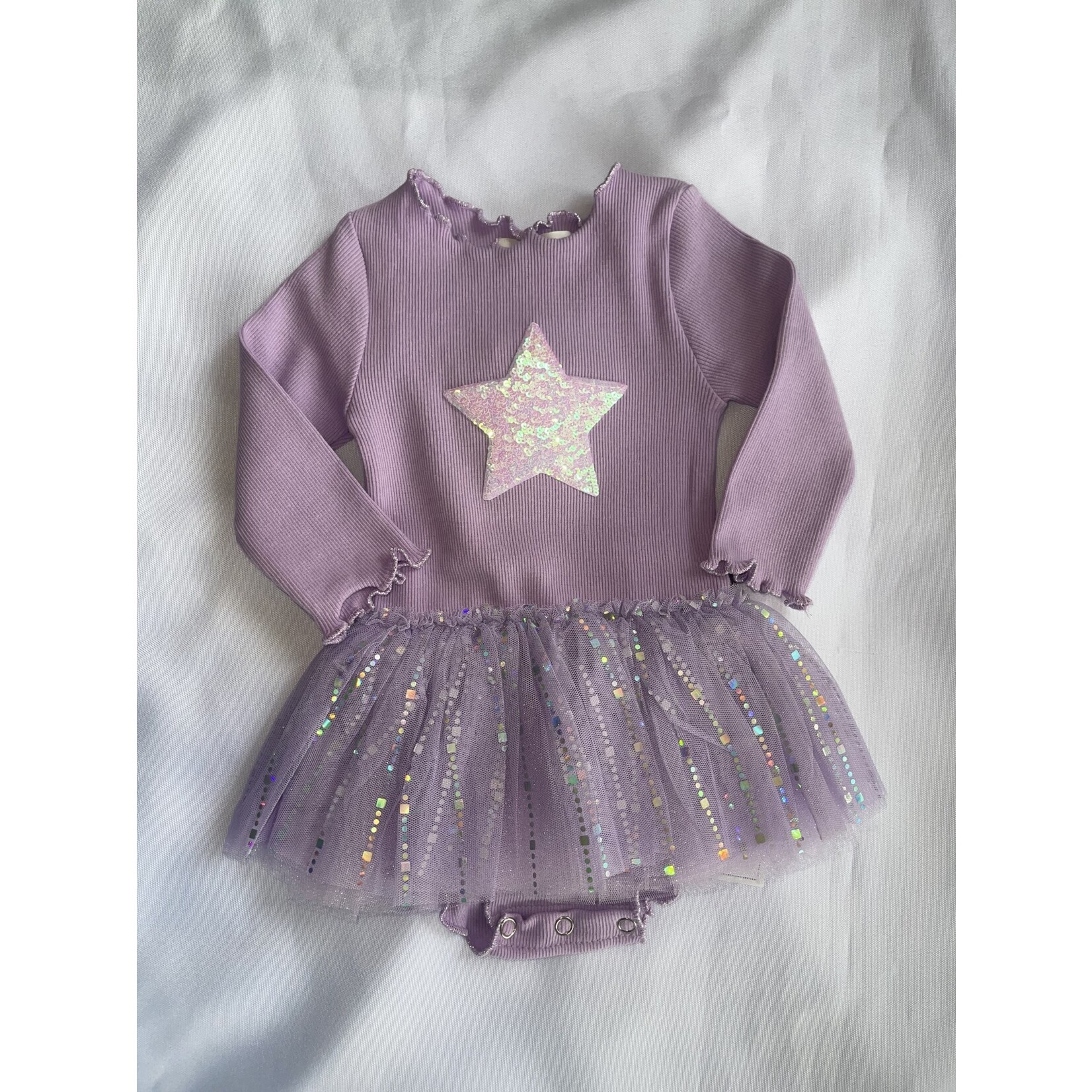 Petite Hailey Petite Hailey Purple Star Tutu Dress