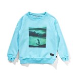 Munster Kids Munster Mineral Aqua Blue Concrete Waves Crew