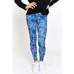 Terez Terez Denim Heart Patchwork Hi-Shine Legging