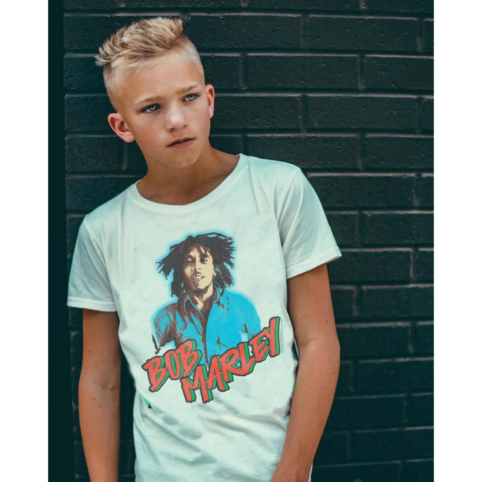 Rowdy Sprout Rowdy Sprout Vintage White Bob Marley SS Tee