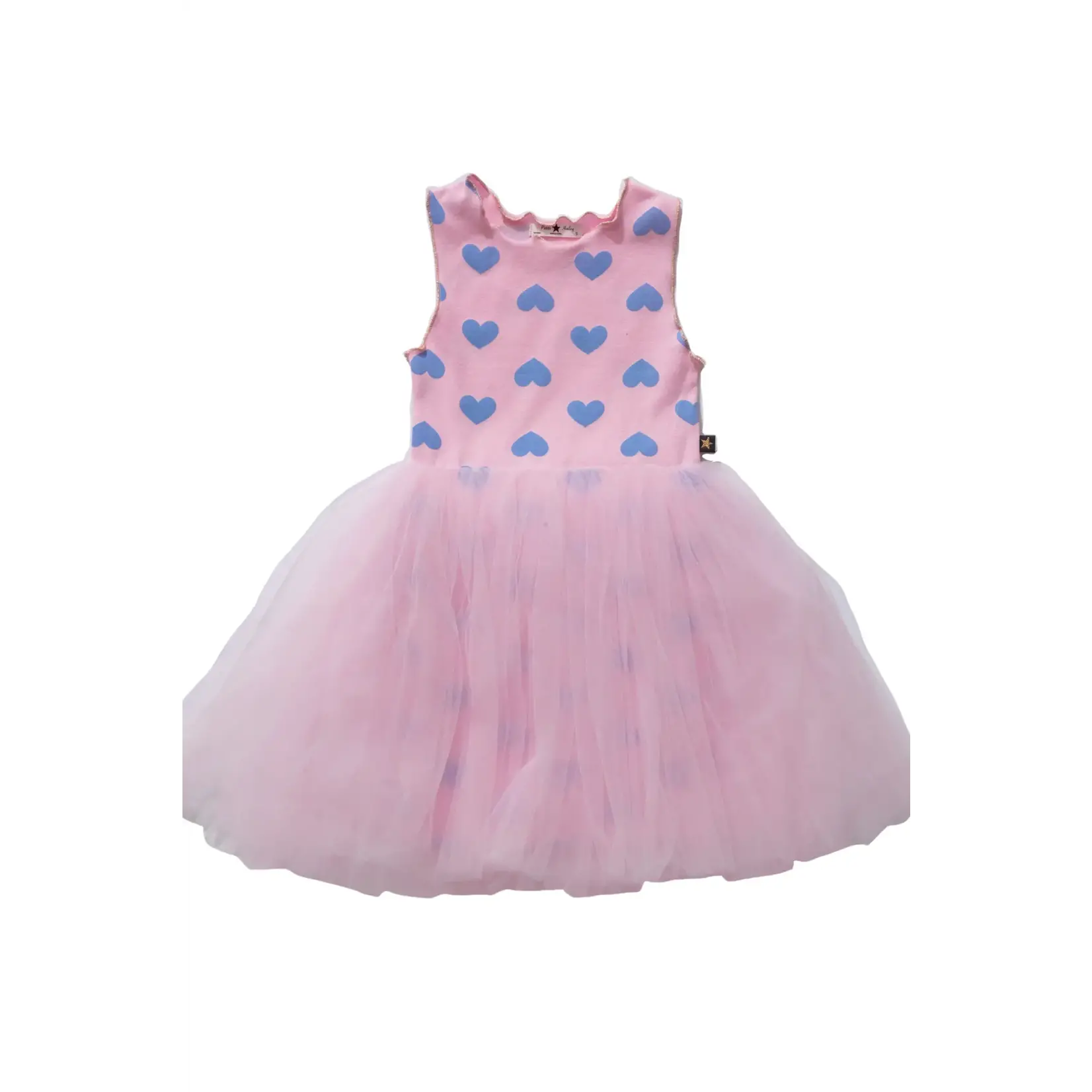 Petite Hailey Petite Hailey Blue Hearts Vintage 4 Tutu Dress