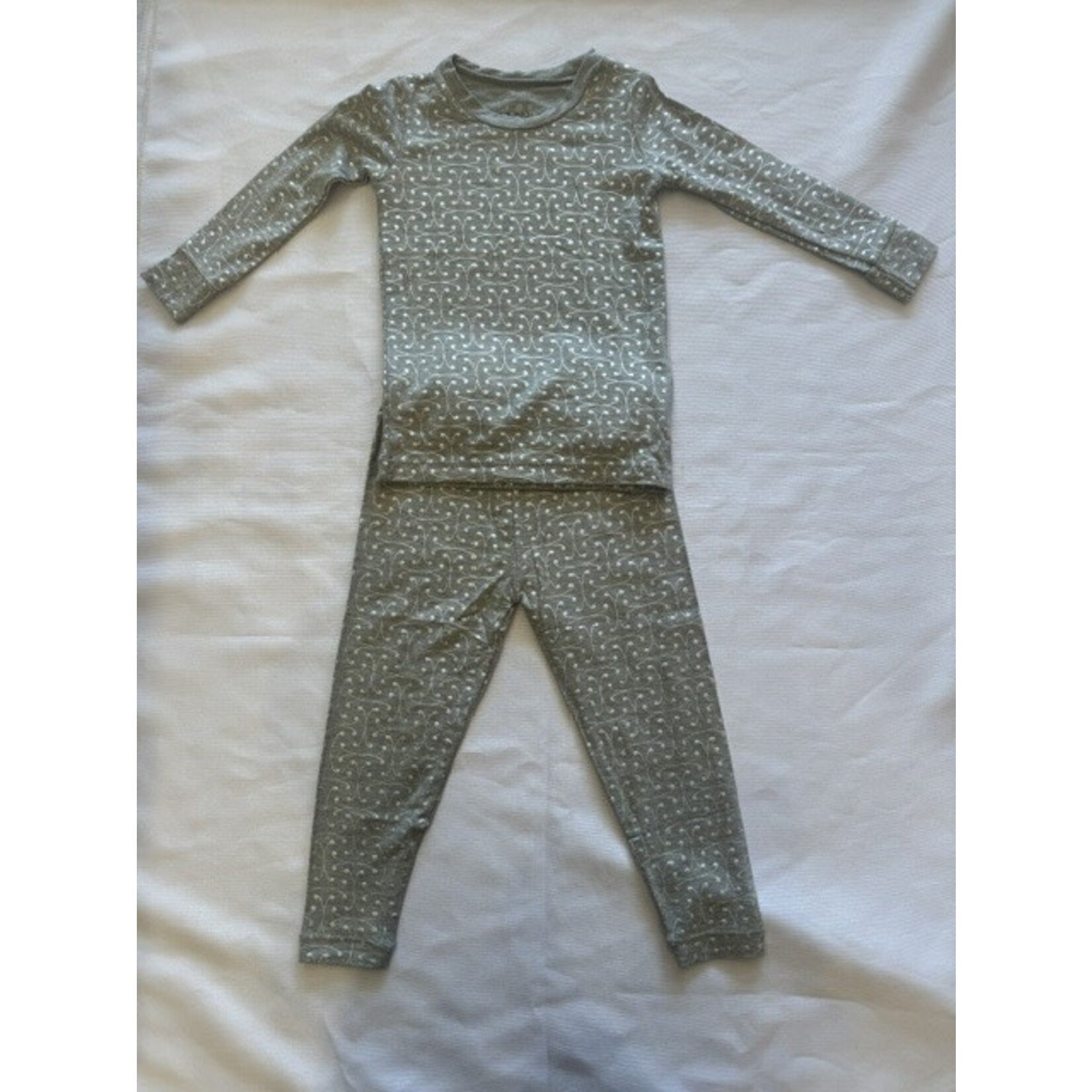 KicKee Pants Kickee Pants Road Trip Lattice L/S Pj Set