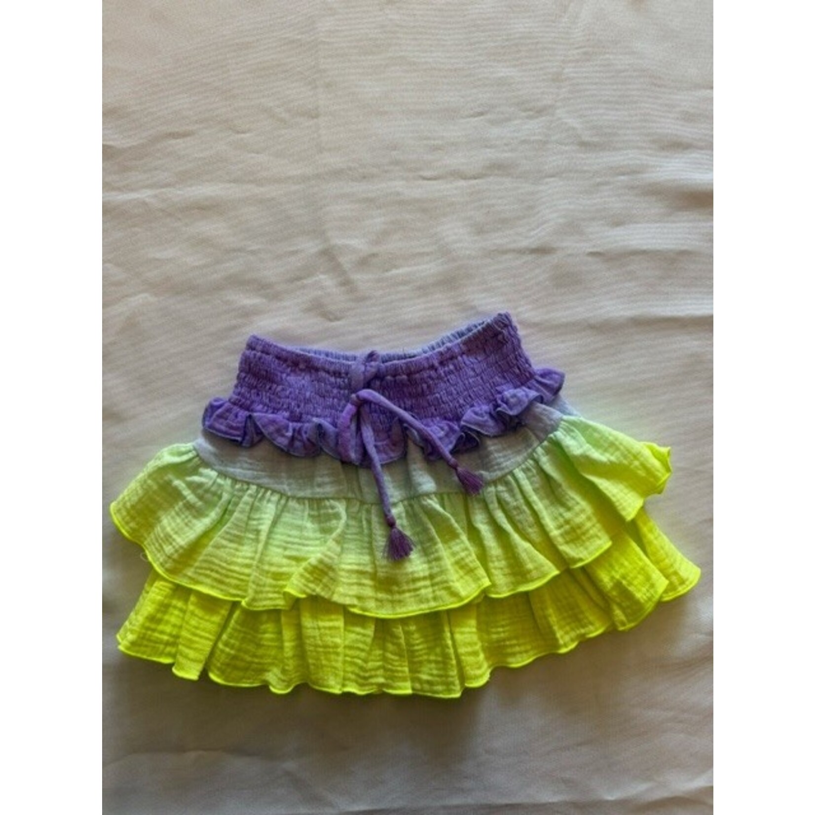 Flowers By Zoe Flowers By Zoe Purple/Yellow Ombre Skirt