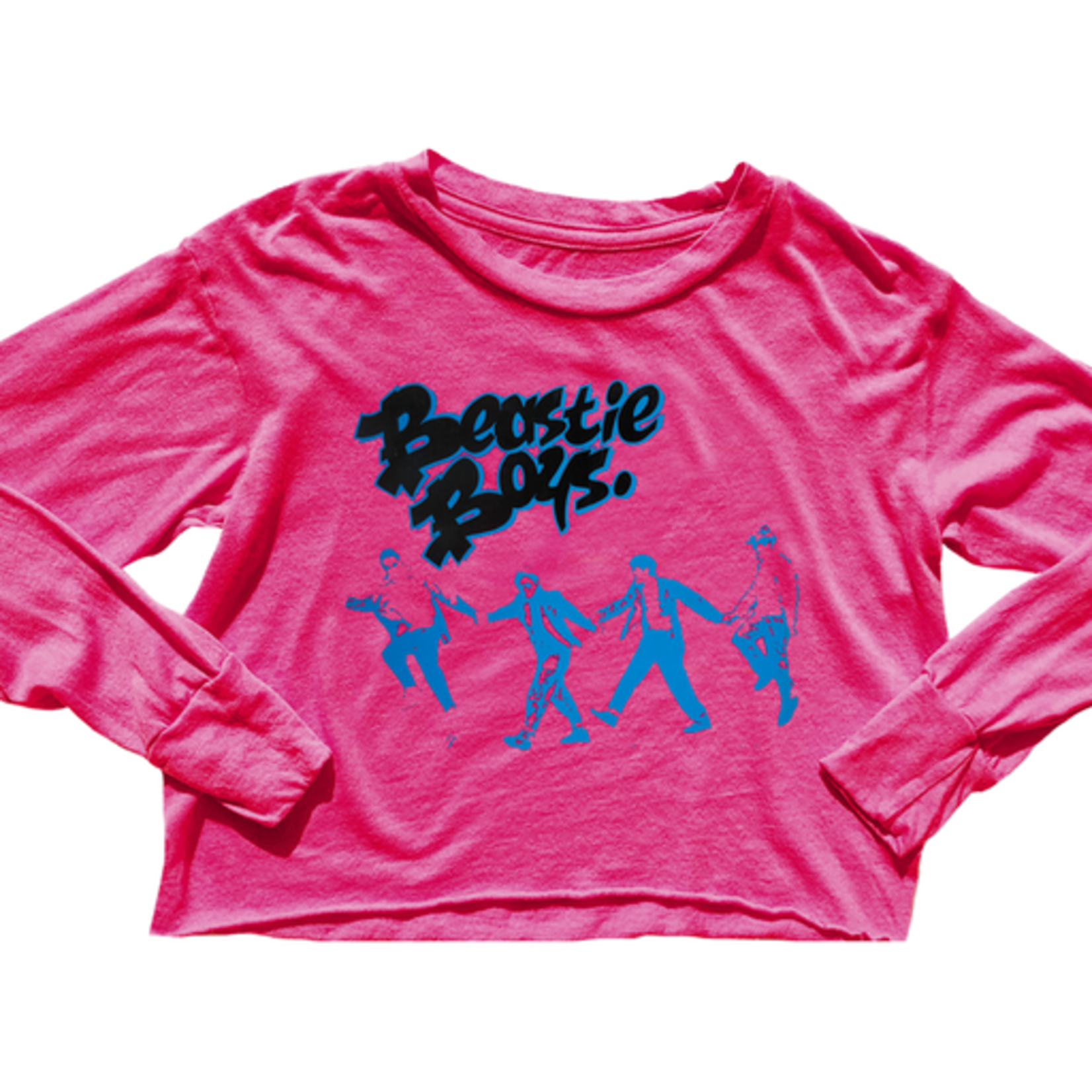 Rowdy Sprout Hot Pink Beastie Boys Not Quite Crop LS Tee