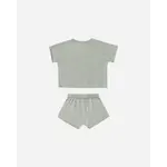 Quincy Mae Quincy Mae Heathered Sky Relaxed Summer Knit Set