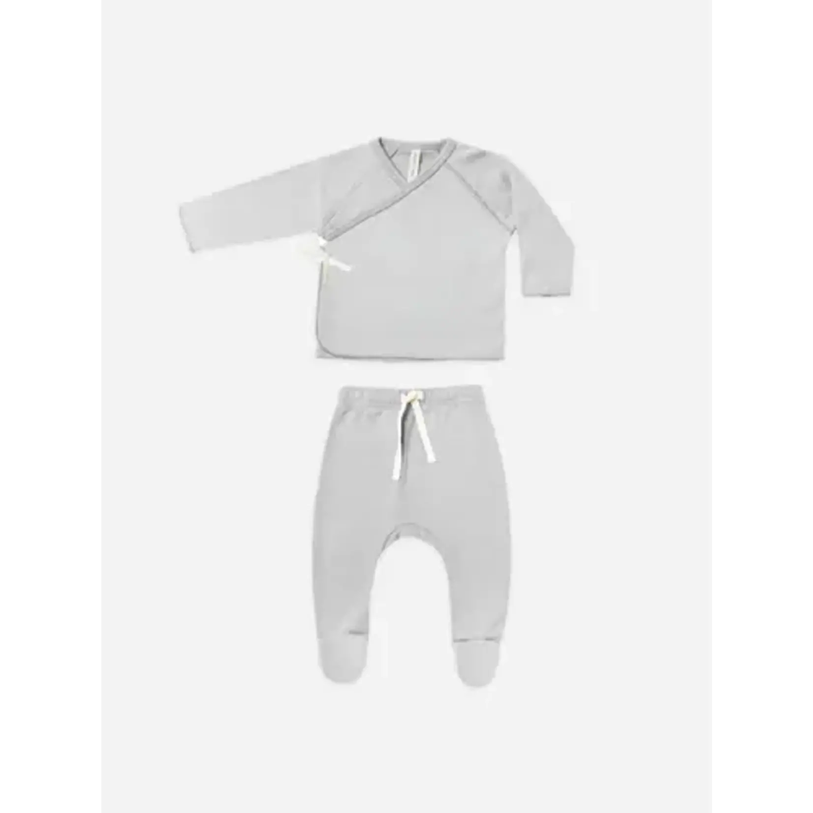 Quincy Mae Quincy Mae Cloud Wrap Top/ Footed Pant Set