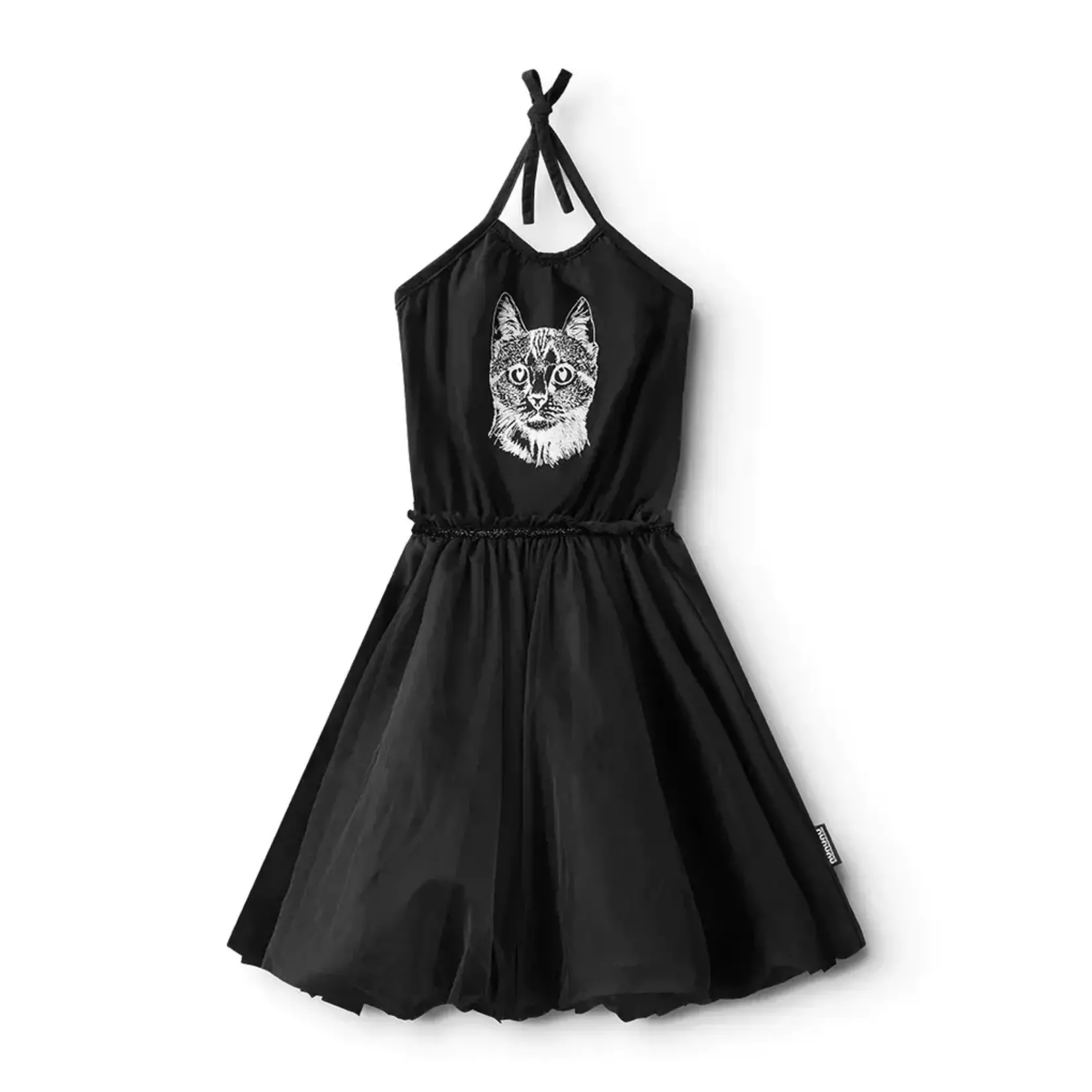 Nununu Nununu Black Cool Cat Collar Dress