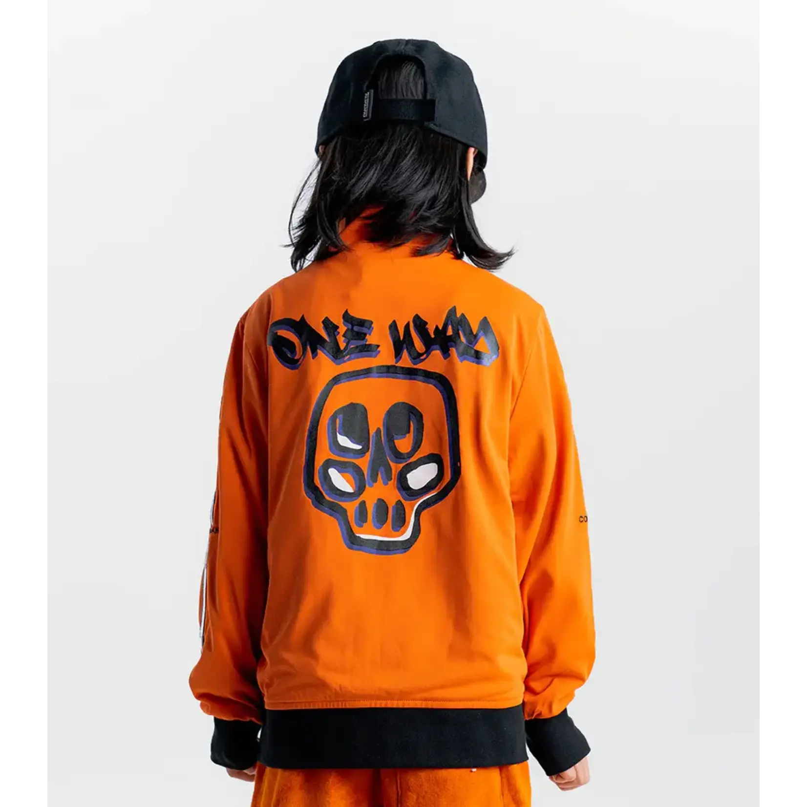 Nununu Nununu Orange Sun Control Freak Bomber Jacket