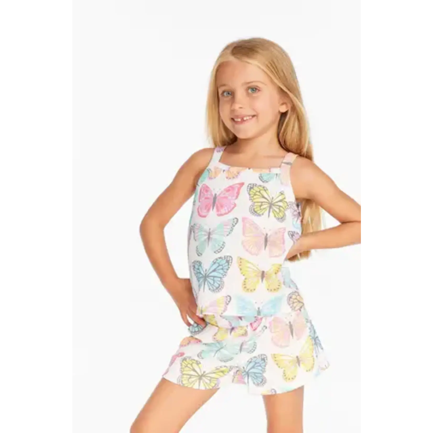Chaser Chaser She's A Butterfly Baby Stretch Rib Jade Short