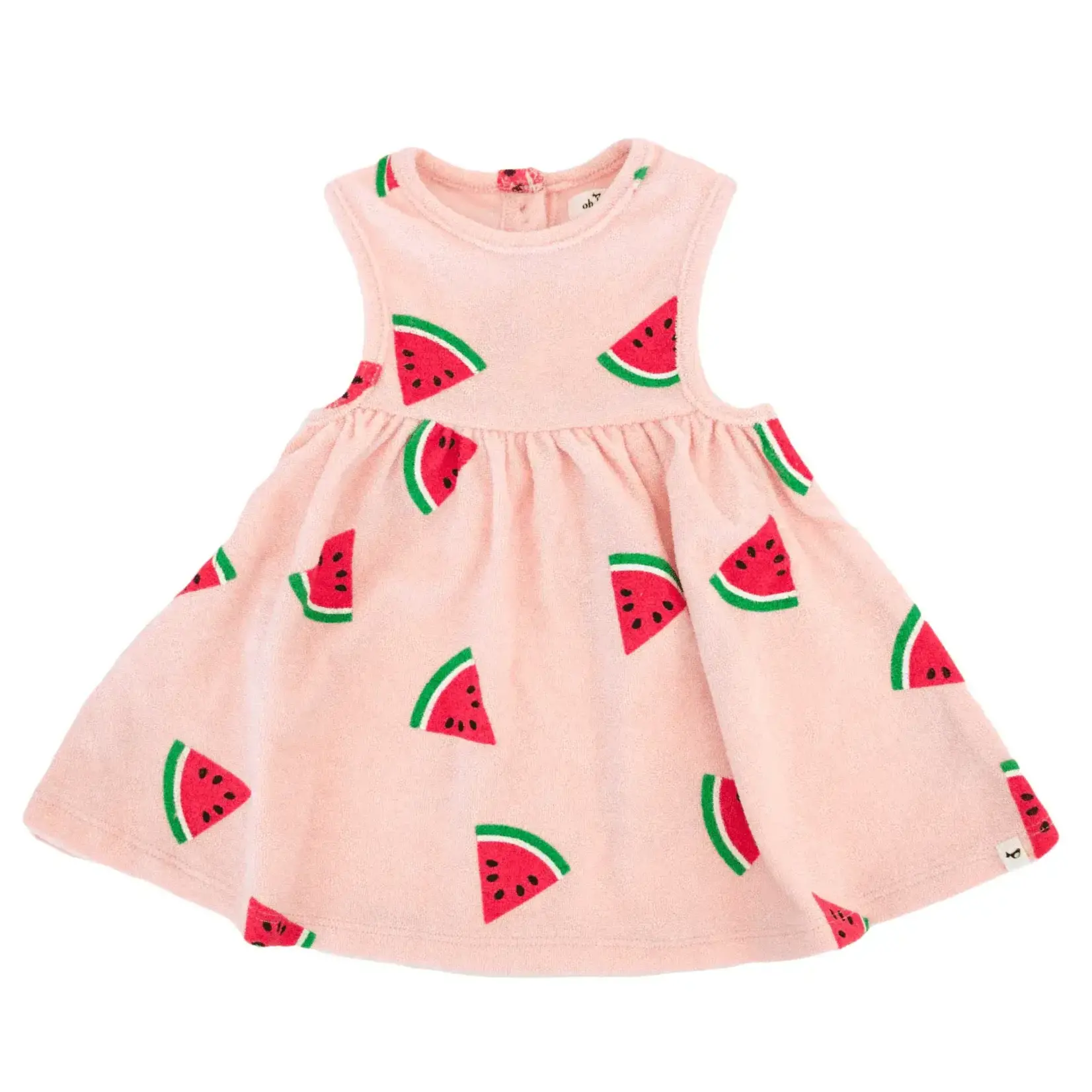Oh Baby! Oh Baby Pale Pink Watermelon Print Tank Dress