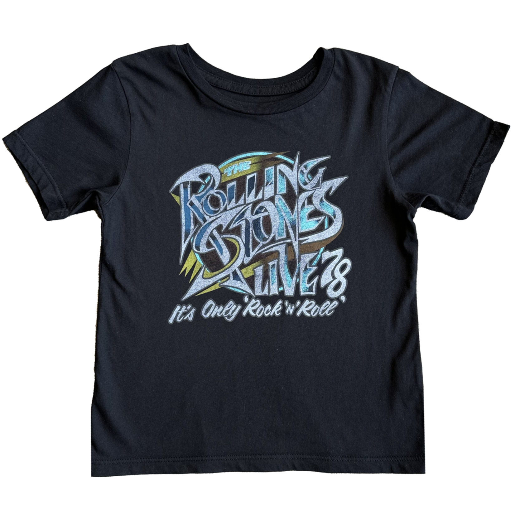 Rowdy Sprout Rowdy Sprout Jet Black Rolling Stones S/S Tee