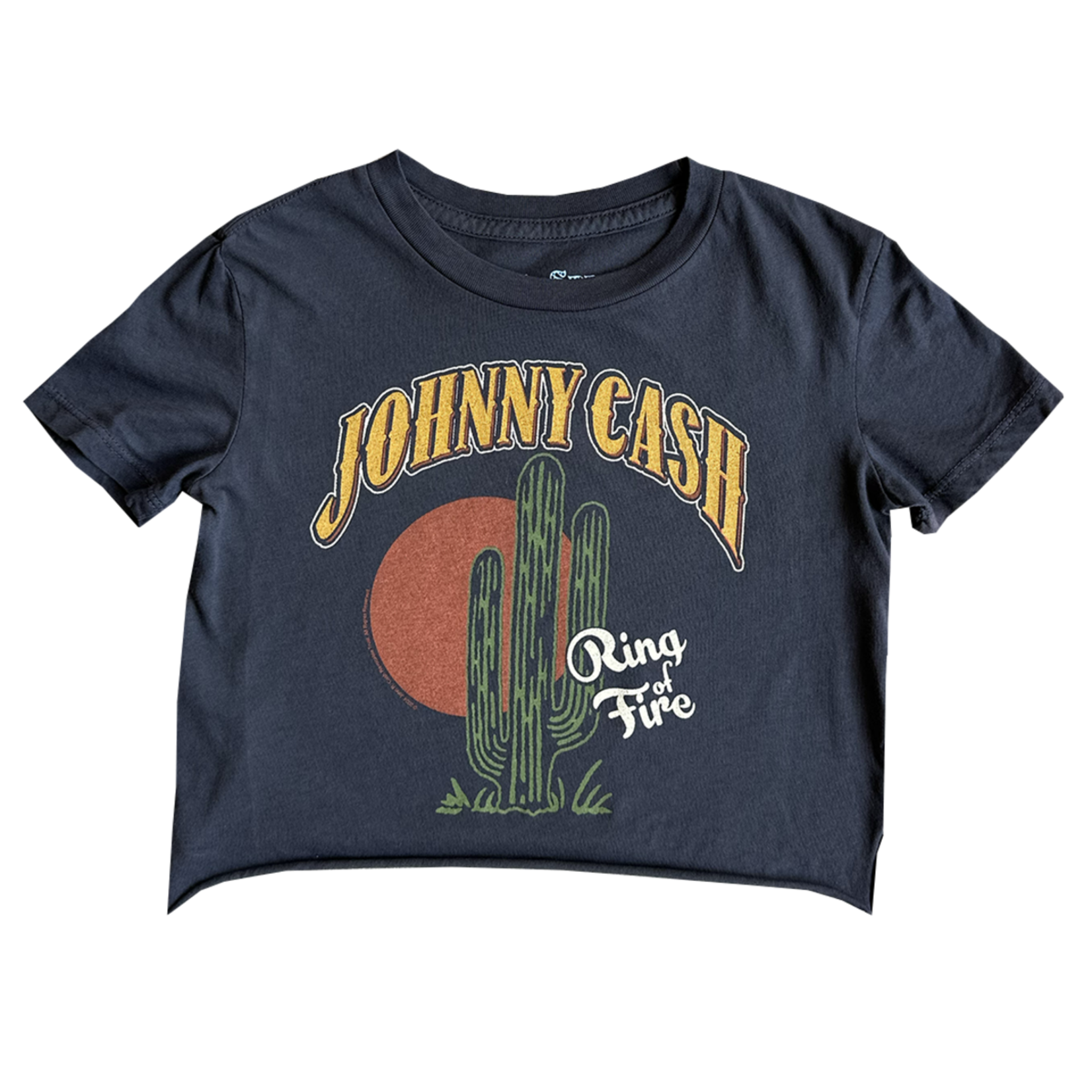 Rowdy Sprout Rowdy Sprout Vintage Black Johnny Cash Not Quite Crop Tee