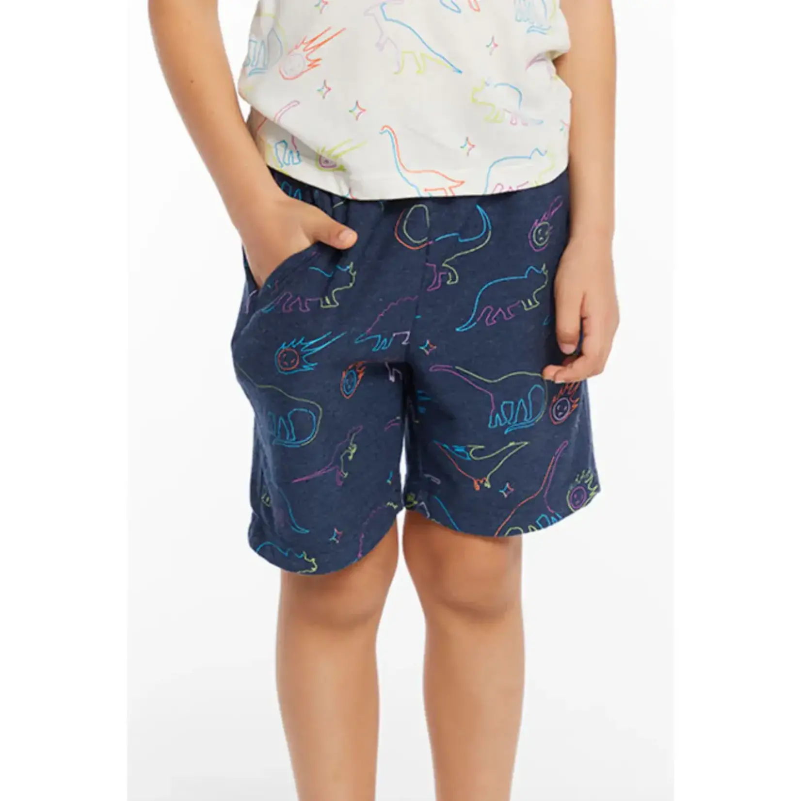 Chaser Chaser Neon Dinos Cozy Knit Beach Short