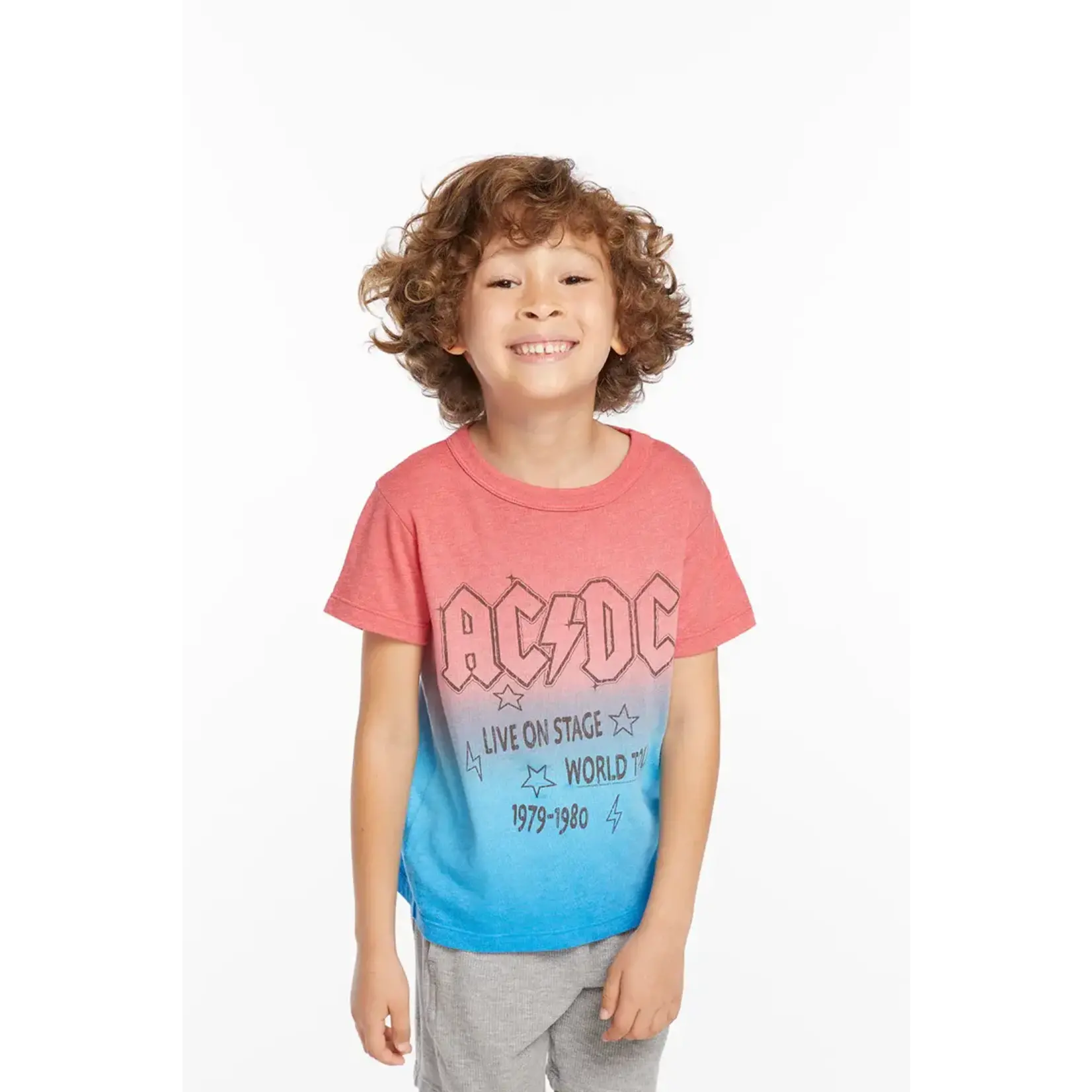 Chaser Chaser Red Blue Dip Dye ACDC Bella Jersey T-Shirt