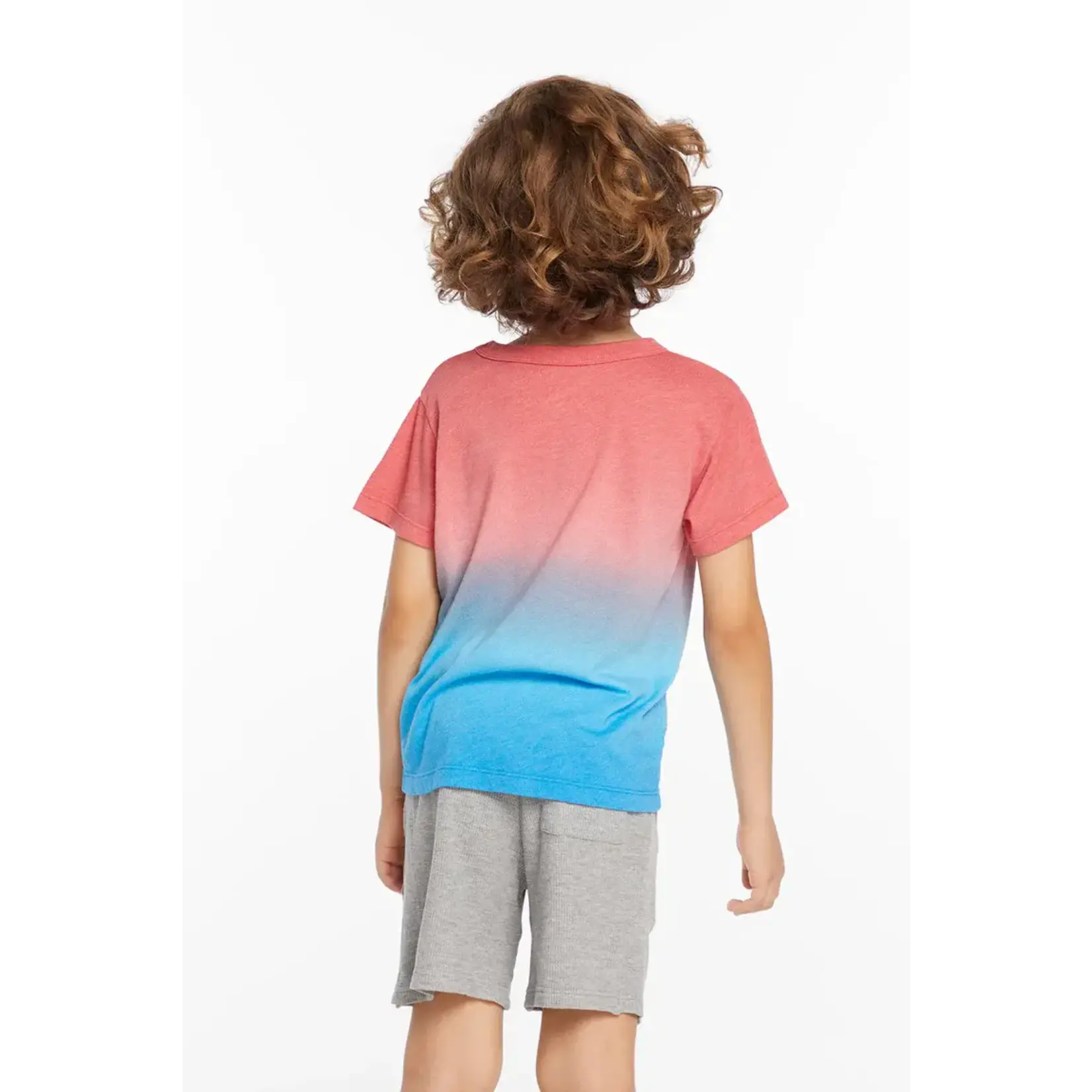 Chaser Chaser Red Blue Dip Dye ACDC Bella Jersey T-Shirt